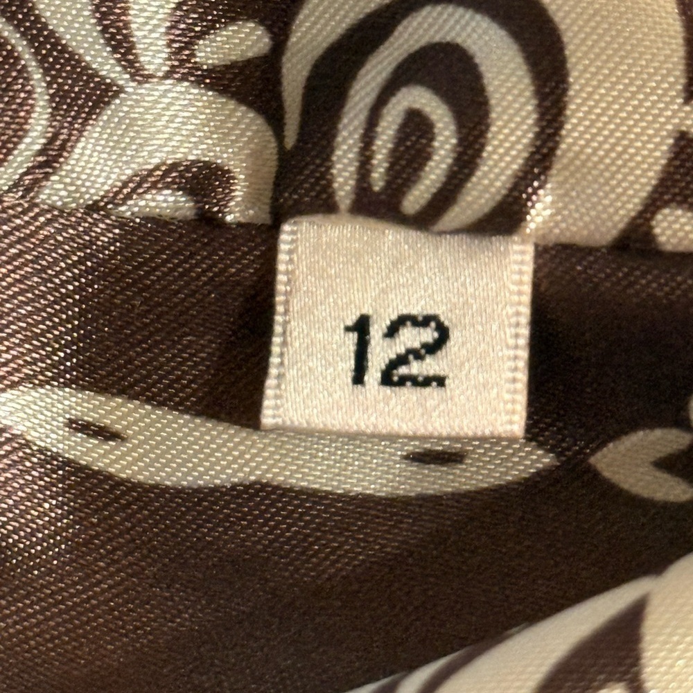 Cabi Shakespeare Tweed Overcoat Grayish/Brown Size 12 Wool Blend Knee Length - Picture 5 of 16